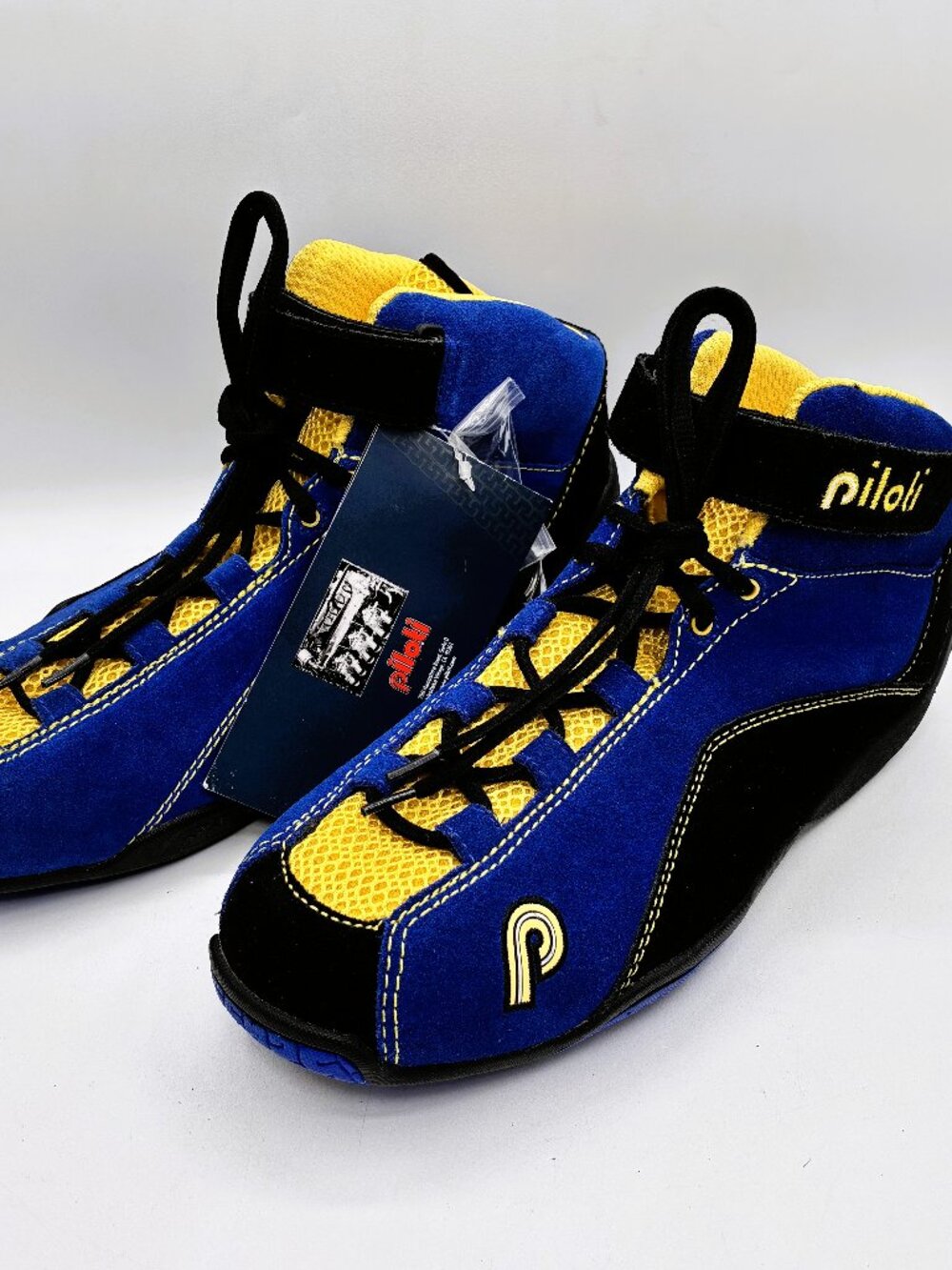 PILOTI INGELS Suede Hi Top Driving Racing Shoes Men's Sz 10 - NEW OPEN BOX